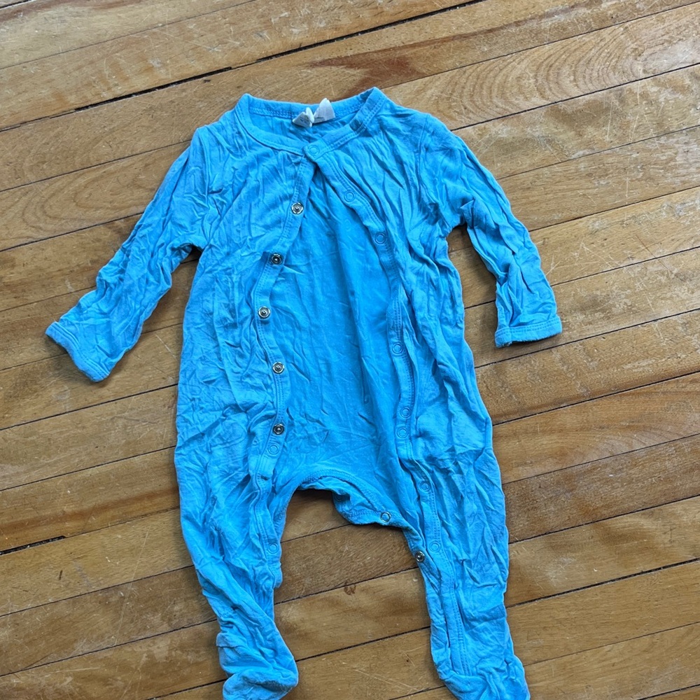 Kyte BABY Azure snap Footie